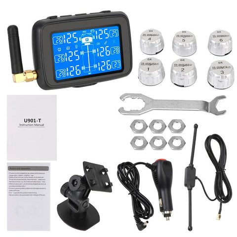 TPMS with 6 External Sensors For Truck BUS LORRY 0-15 Bar Car Wireless-AM00160-Veeddydropshipping
