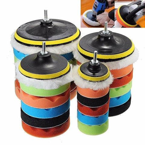 7Pcs Buffing Pad Set Thread 4/5/6/7inch Auto Car Repair Polishing pad-AM00360-Veeddydropshipping