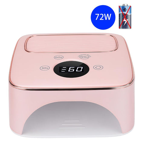 Led Nail Lamp UV 72W Rechargeable Professional Gel Nail Dryer -BH01078-Veeddydropshipping