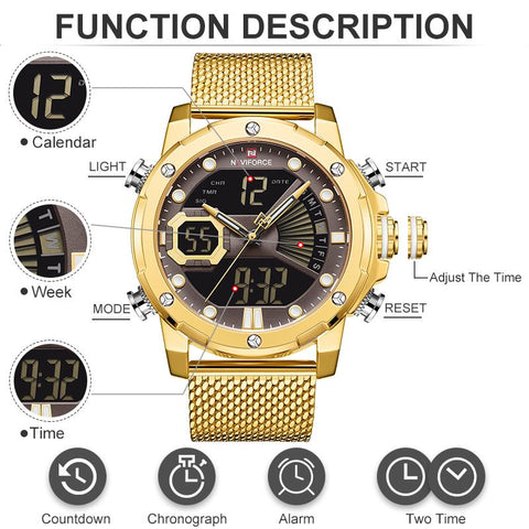Watches For Men Luxury Brand Quartz Waterproof Clock-JW00799-Veeddydropshipping