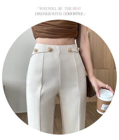 Women Flare Pants High Waist Long Bell Bottom Pants-WF00449-Veeddydropshipping