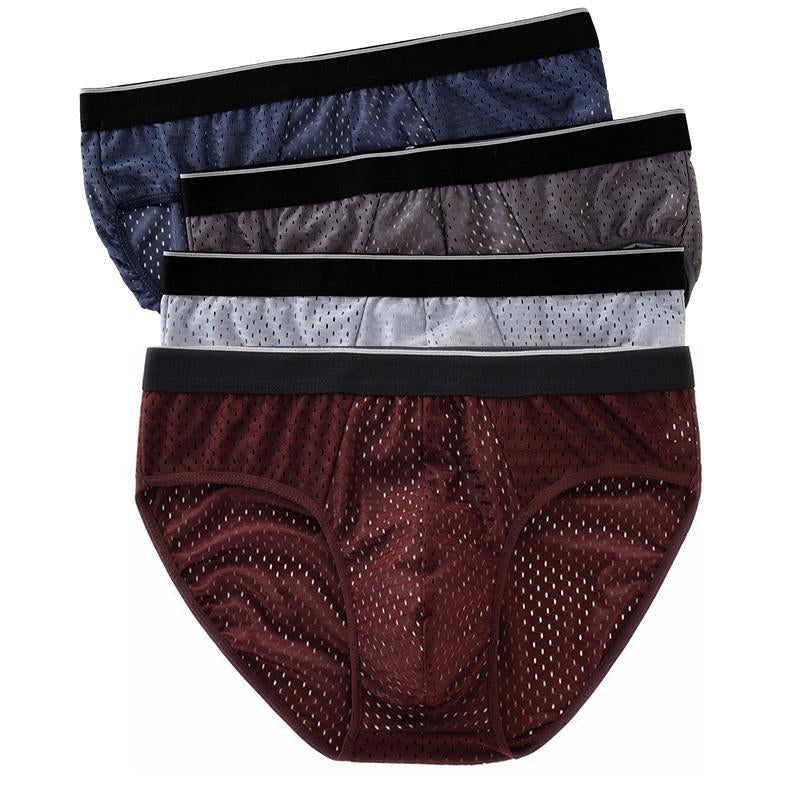 Underwear Large Size Men Panties Ice Silk Soft Comfortable-MF01696-Veeddydropshipping