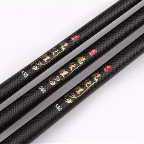 Super Light Hard Fishing Rod 98% High Carbon Fiber Telescopic Black Handle-OS00614-Veeddydropshipping