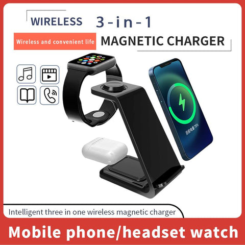 100W 3 in 1 Wireless Charger Stand  Fast Charging Dock Station for iPhone 14-PA01043-Veeddydropshipping