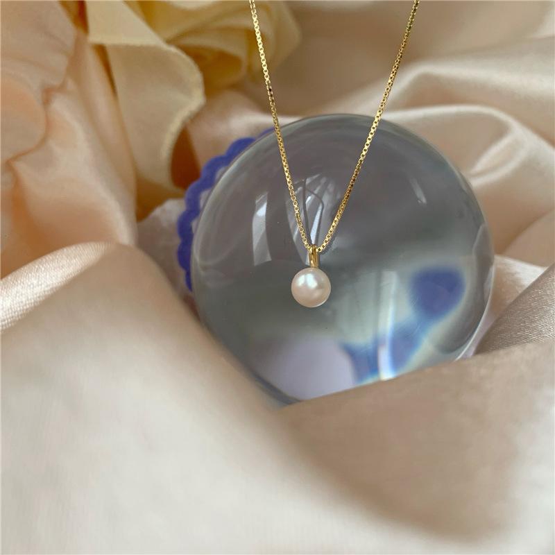Pearl Pendant Necklaces  14K Gold Plated Jewelry-JW01259-Veeddydropshipping