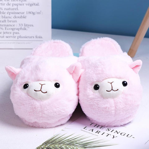 Slippers Winter Warm Plush Parent-Child Floor Slides-BS01151-Veeddydropshipping