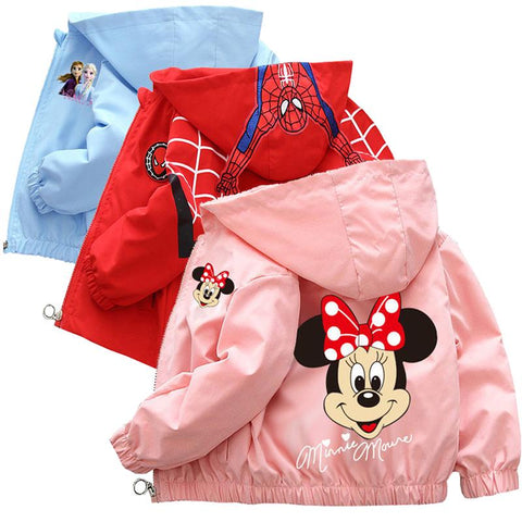 Mickey Mouse Cardigan Jackets Girls Spring Autumn Cartoon Minnie-TB01180-Veeddydropshipping