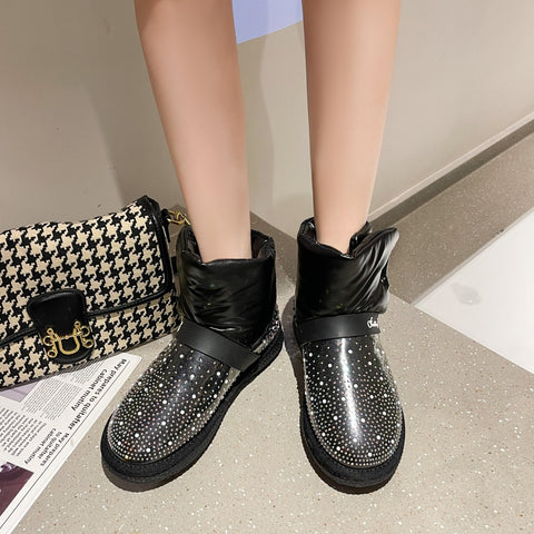 Warm Female Plush Non-Slip Waterproof Platform Short-BS00997-Veeddydropshipping