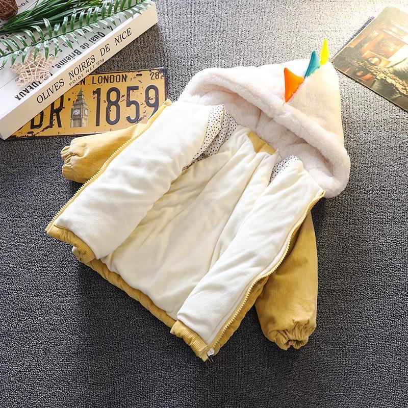 Kids Winter Clothes Boys Warm Fleece Jackets Coat Hooded Parka-Veeddydropshipping