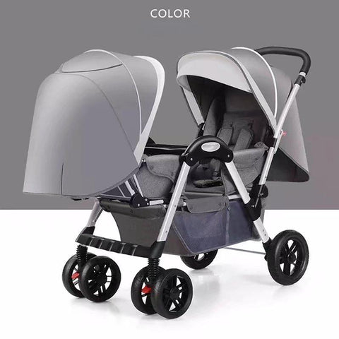 Twin baby stroller baby can sit and lying,double baby stroller carriage-TB00380-Veeddydropshipping