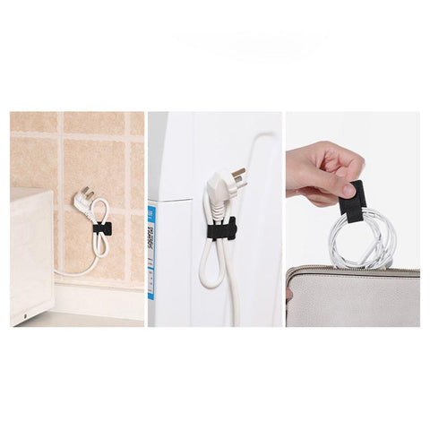 Self-adhesive Charging Data Cord Winder Wired Earphone Line Nylon Organizer Cable Ties Tidy-PA00885-Veeddydropshipping