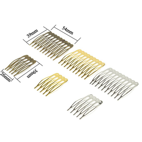Metal Hair Comb Blank Hair Hairpins For Jewelry Making DIY -JW01600-Veeddydropshipping