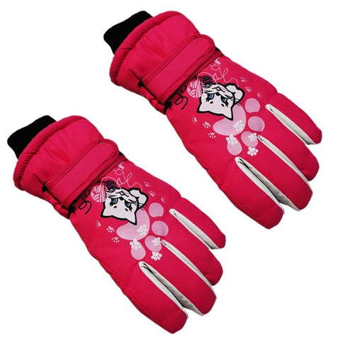 Kids Winter Warm Gloves Windproof For Children Boys Girls Ski Cycling-TB00462-Veeddydropshipping