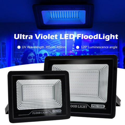 50W 100W LED UV Floodlight  AC220V Halloween Party Ambient Light-TI00888-Veeddydropshipping