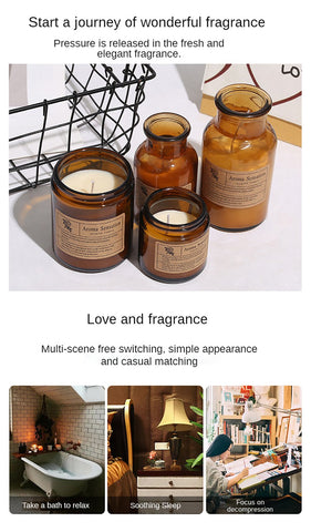 Romantic Natural Rose petal Scented Candles-HA00356-Veeddydropshipping