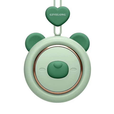 Mini Bladeless Fan Neck Band Hands Free Cute Pet Hanging Rope Portable -CE00693-Veeddydropshipping