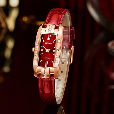 Green Wrist Clock Diamond Quartz Watch Ladies Watches -JW00955-Veeddydropshipping