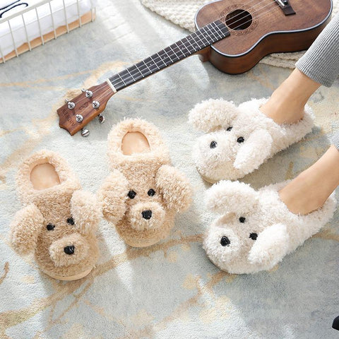 Fluffy Slippers Winter Warm Couple Shoes Woman Indoor-BS01148-Veeddydropshipping