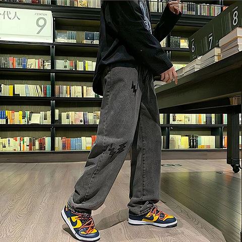 Loose Straight Baggy Men&#39;Spants Hip Hop-MF00661-Veeddydropshipping