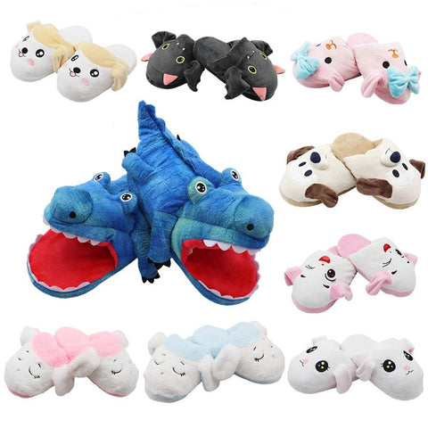 Thick Plush Kids Home Shoes Bounce Rabbit Ear Slipper-BS01162-Veeddydropshipping
