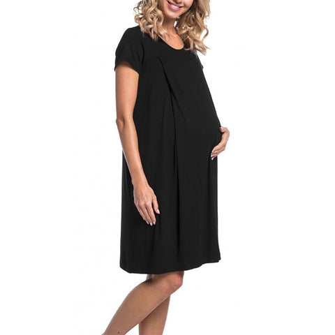 Women Maternity Nightgown Pregnant Short Sleeve Labor-TB00596-Veeddydropshipping