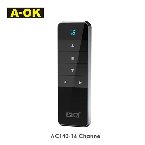 A-OK AC140 1/2/6/16 Channel Remote Controller,RF433 Wireless-TI01065-Veeddydropshipping