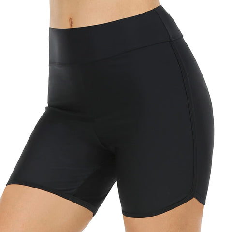 Womens Swim Shorts High Waisted Swim Bottoms Bathing Suit Bottom Boy -OS00284-Veeddydropshipping