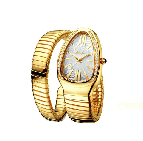 Watches Snake Shape Luxury Watch For Women Steel  Quartz -JW00880-Veeddydropshipping