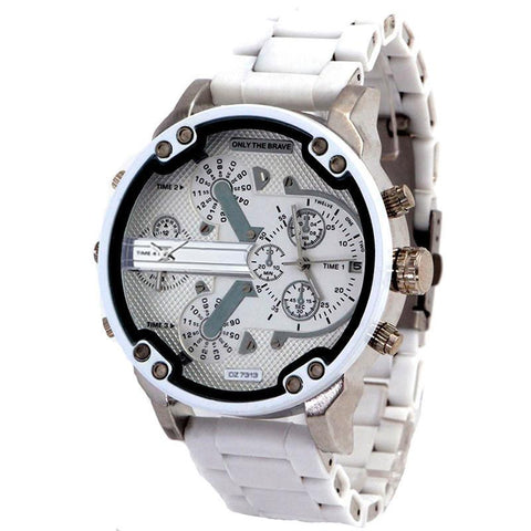 Watch New Fashion Individual Silicone Belt White Quartz Clock -JW00807-Veeddydropshipping