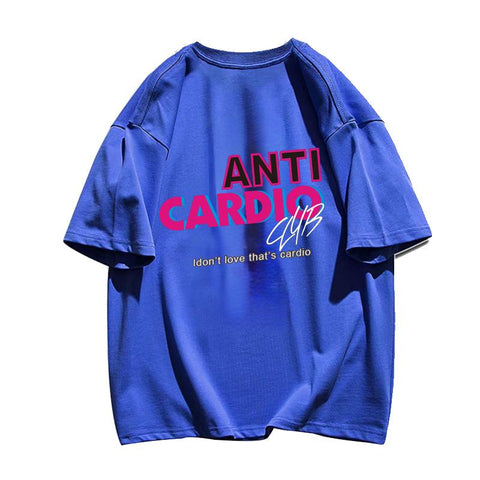 Sports Fitness T-shirt Men's 100% Cotton Extra Large Fitness Men's Clothing-Veeddydropshipping