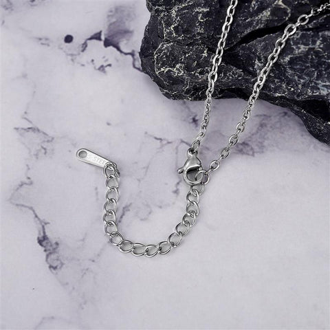Fashion Cross Pendant Stainless Steel Link Chain Charm Necklace -JW00275-Veeddydropshipping