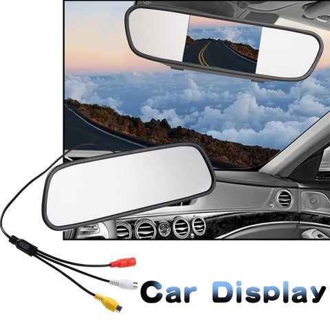 4.3/5 Inch LCD TFT Mirror Screen Car Monitor Mirror Reversing-AM00667-Veeddydropshipping