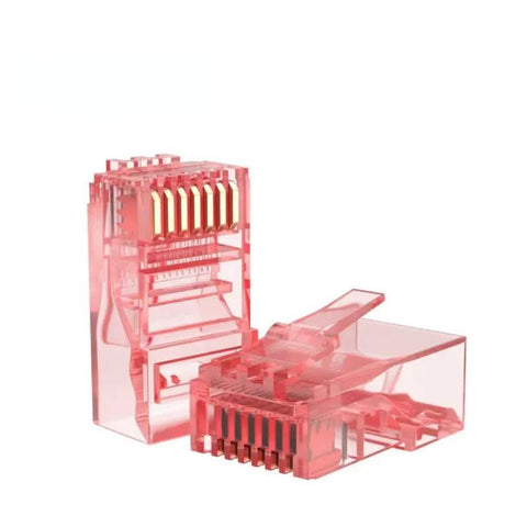 100PCS RJ45 Ethernet Cables Module Plug Network Connector RJ-45 Crystal Heads Cat5-CE00136-Veeddydropshipping