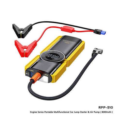 Car Jump Starter Air Compressor Power Bank Lighting 4 In 1 Portable-AM00754-Veeddydropshipping