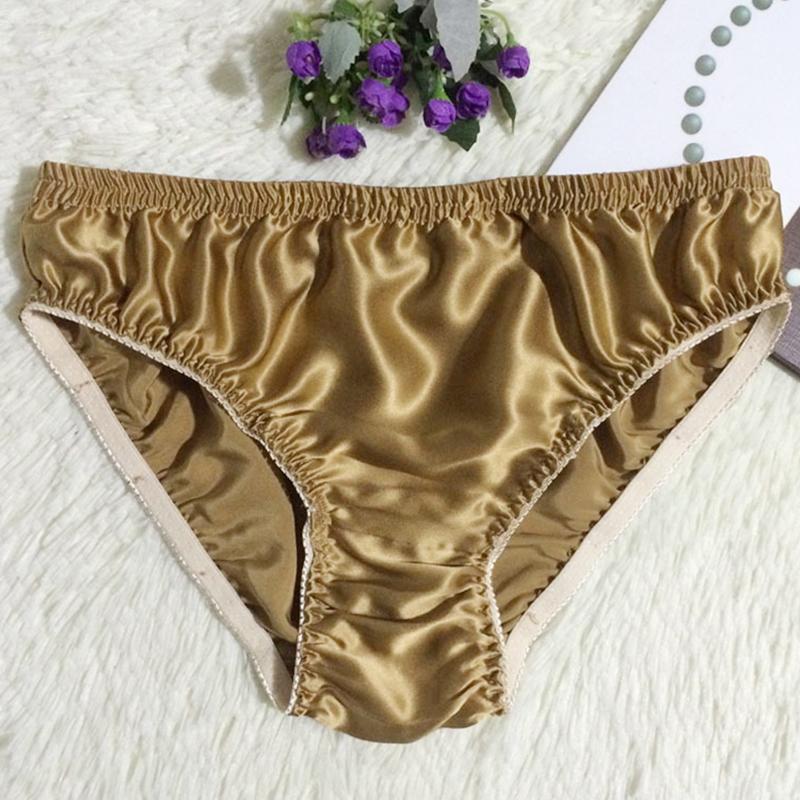 Men&#39;S Underwear Plus Size Briefs Silk Underpants Lightweight-MF01682-Veeddydropshipping