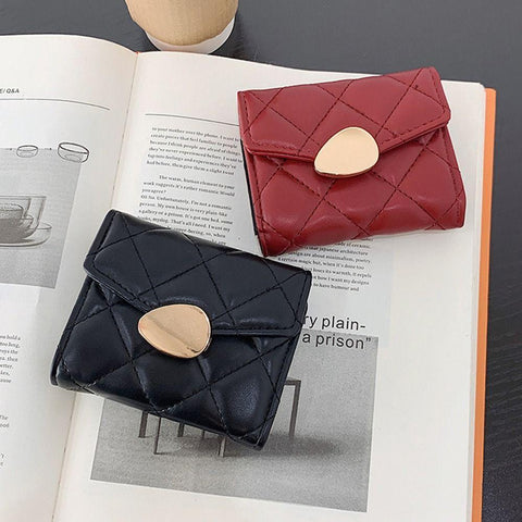 Credit Card/ID Holders Cute Girl Short Fashion PU Leather-BS00656-Veeddydropshipping