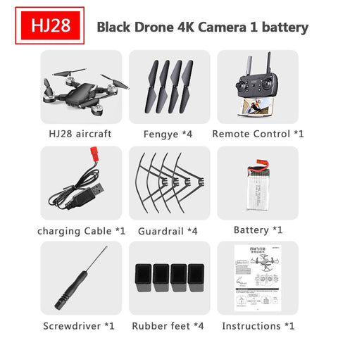 Drone Long Flight Time 4K Wide Angle Camera WiFi Fpv Dron Quadcopter-TB01418-Veeddydropshipping