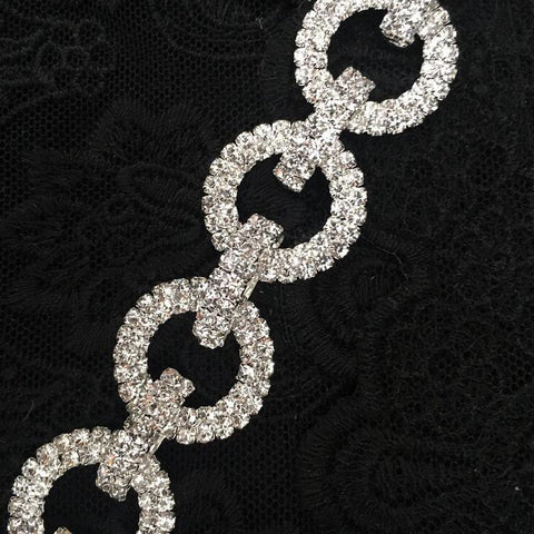 Round Rhinestone Bikini Connectors Buckle-HA00097-Veeddydropshipping
