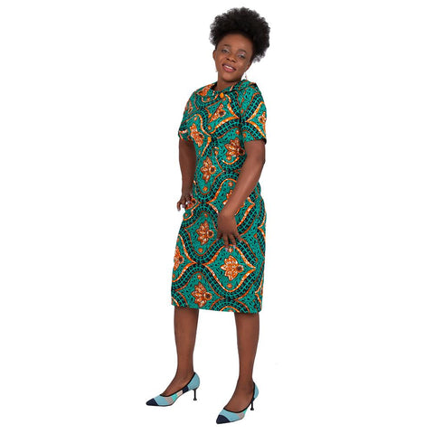 African Print Dresses For Women-WF01506-Veeddydropshipping