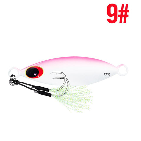 10g 20g 30g 40g 60g Metal Jig Spoon Sinking Hard Lure Artificial Bait Shore Slow Jigging -OS00422-Veeddydropshipping
