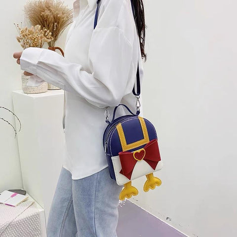 Cartoon Duck Bottom Base Drawstring Handbag Bag Handmade-BS00358-Veeddydropshipping