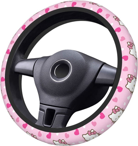 Cute Kawaii Steering Wheel Cover Women Car Steering Wheel-AM01388-Veeddydropshipping
