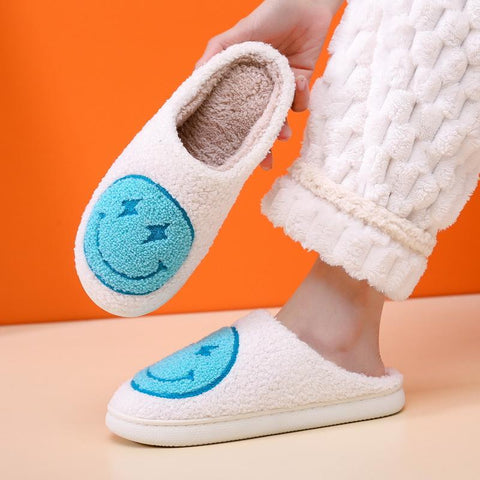 Fleece Cotton Shoes Winter Short Plush Slippers Couple-BS01225-Veeddydropshipping