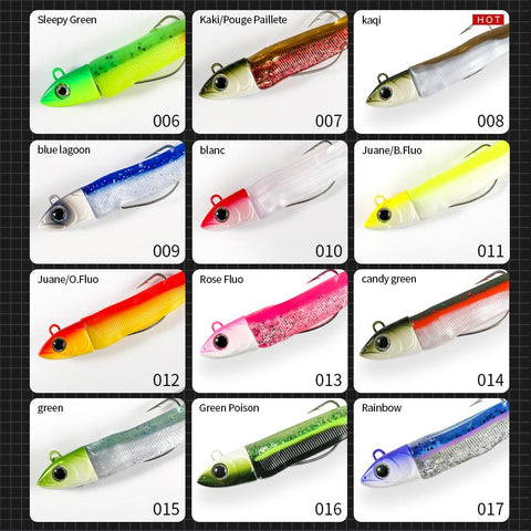 Fishing Black Minnow Soft Lure Jig Head 25g 40g 60g  90mm 110mm 125mm Wobbler -OS00385-Veeddydropshipping