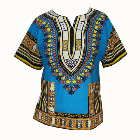 African Fashion Dashiki Design Floral Dress-WF01664-Veeddydropshipping