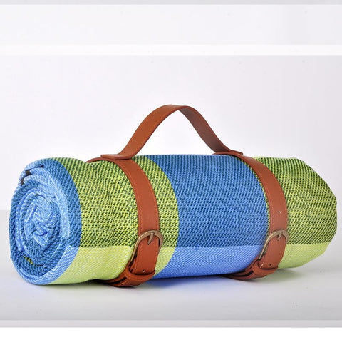 Beach Mat Colorful Plaid Stripe Rectangular Sleeping-OS01325-Veeddydropshipping