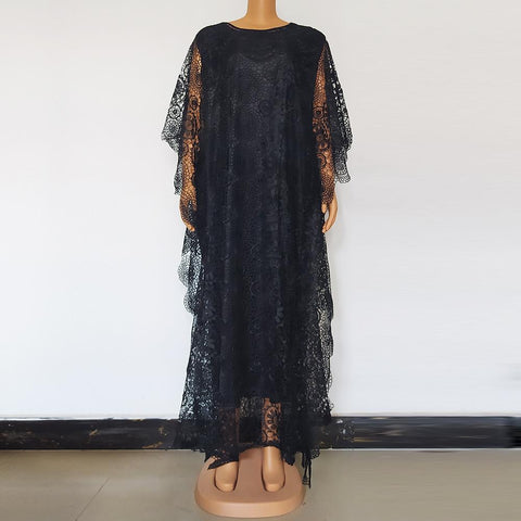 Women African Evening Maxi Dress-WF01657-Veeddydropshipping