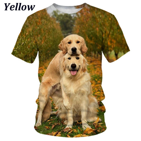 Retriever Theme Short Sleeve T-shirt for-MF00167-Veeddydropshipping