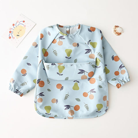 Waterproof and dirt-proof baby long sleeve bib Child feeding bib easy to clean-Veeddydropshipping-7