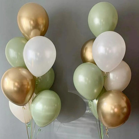 Retro Chrome Latex Balloons Set Baby Shower-HA00762-Veeddydropshipping